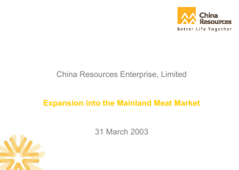 Ng Fung Hong entered into joint venture agreement with Shanghai New Asia (Group)- "Expansion Into The Mainland Meat Market"