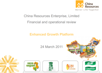 2010 Final Results Announcement- "Enhanced Growth Platform"