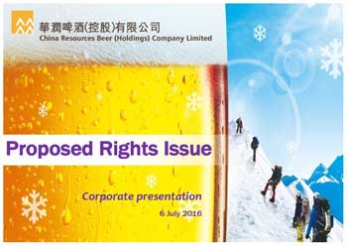 Proposed Rights Issue